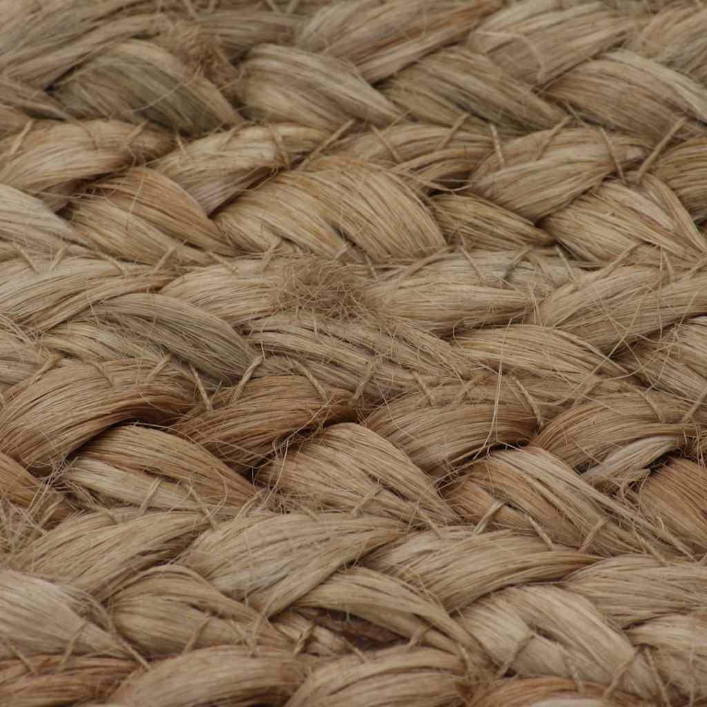 Alfombra redonda de yute trenzado