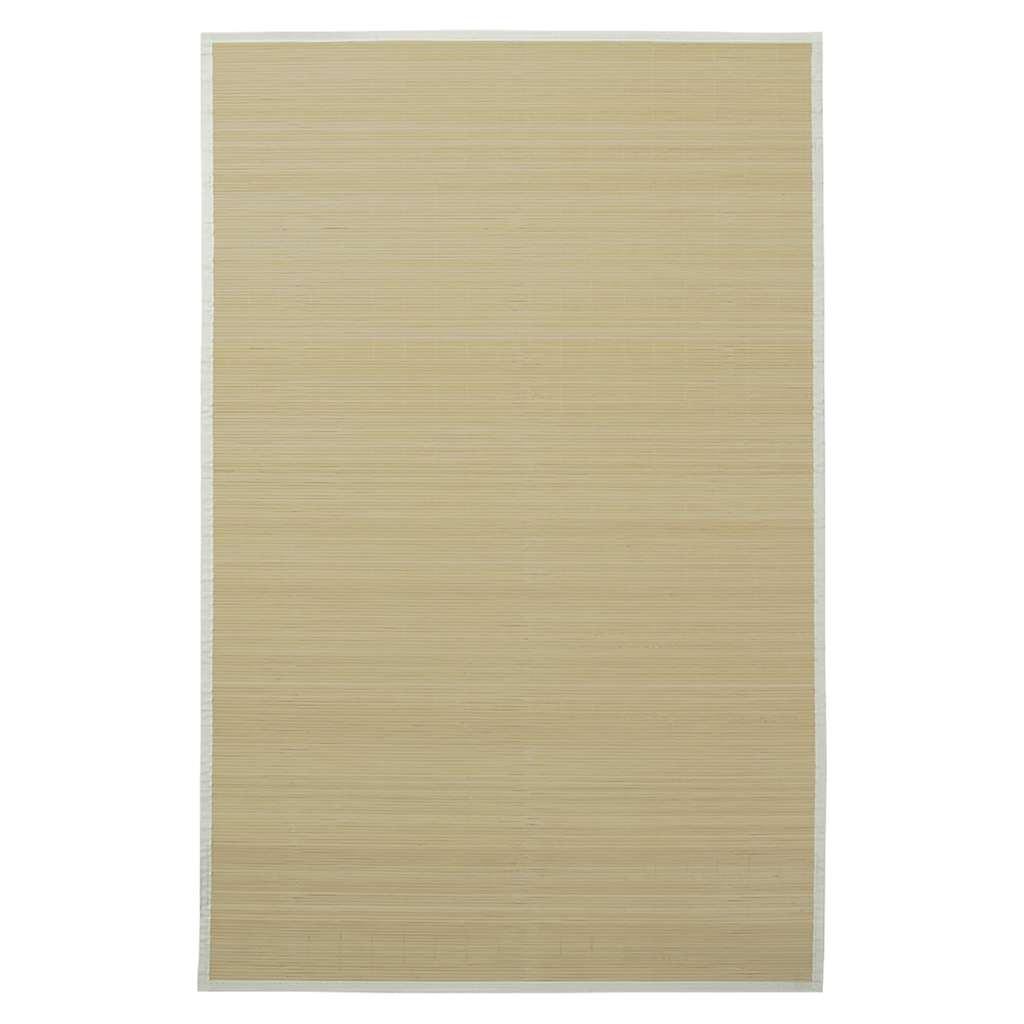 Alfombra de bambú color natural 160x230 cm