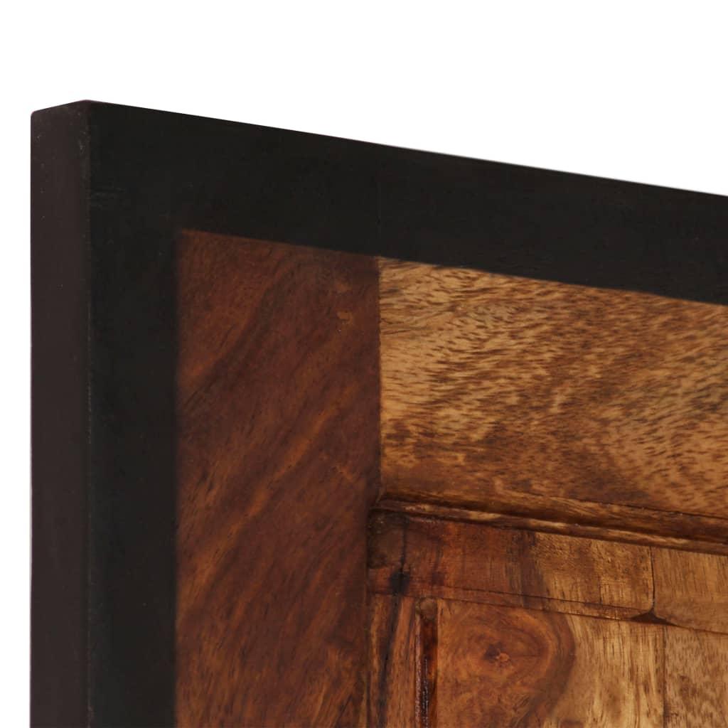 Percheros 2 unidades madera maciza de acacia 38x100 cm