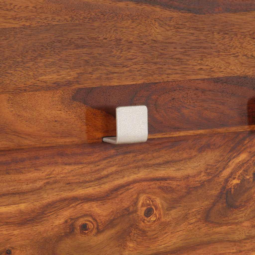 Perchero de madera maciza de acacia