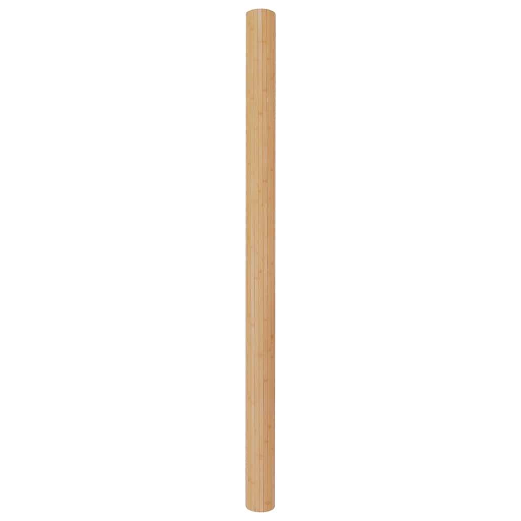 Biombo divisor de bambú color natural claro ancho 600 cm alto 165 cm