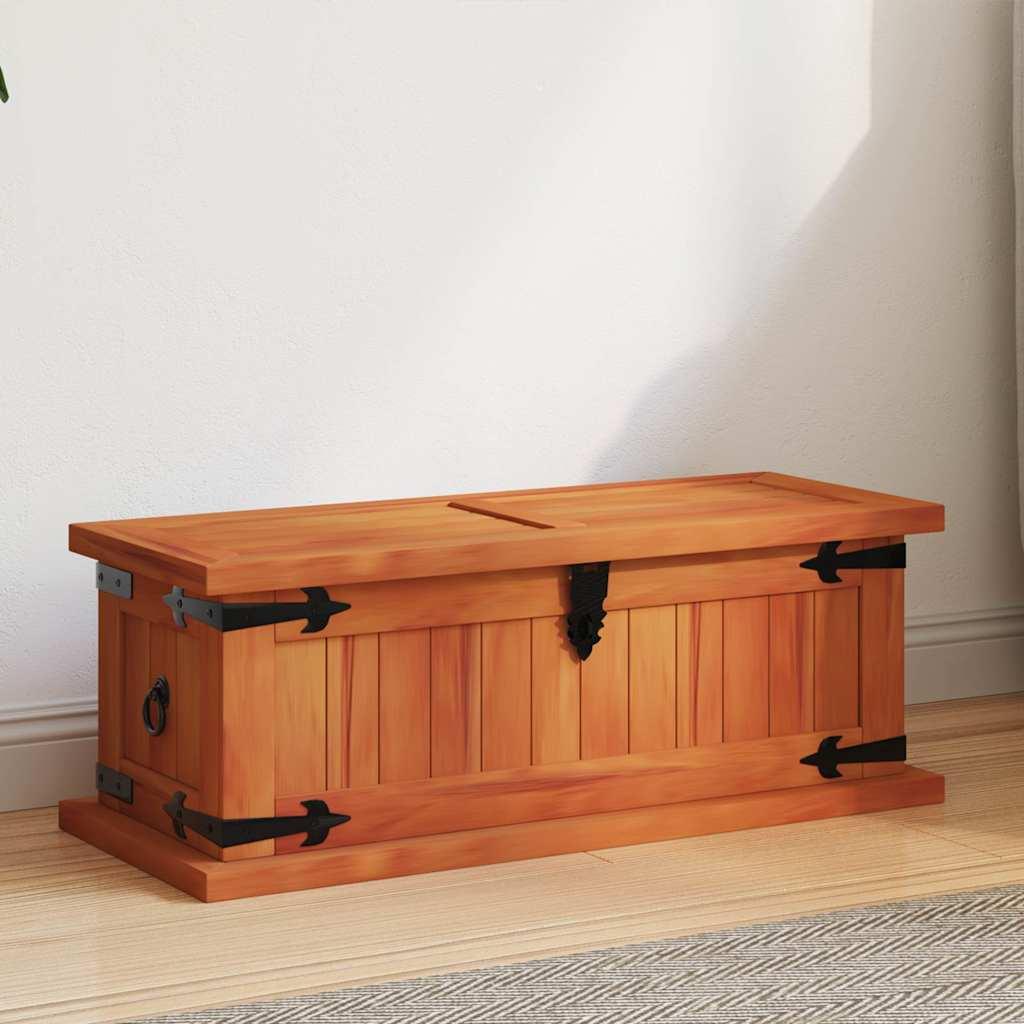 Baúl de almacenamiento de madera maciza de acacia