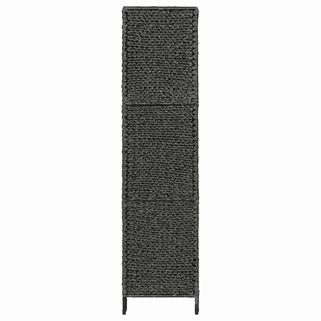 Biombo divisor 4 paneles jacinto de agua negro 154x160 cm