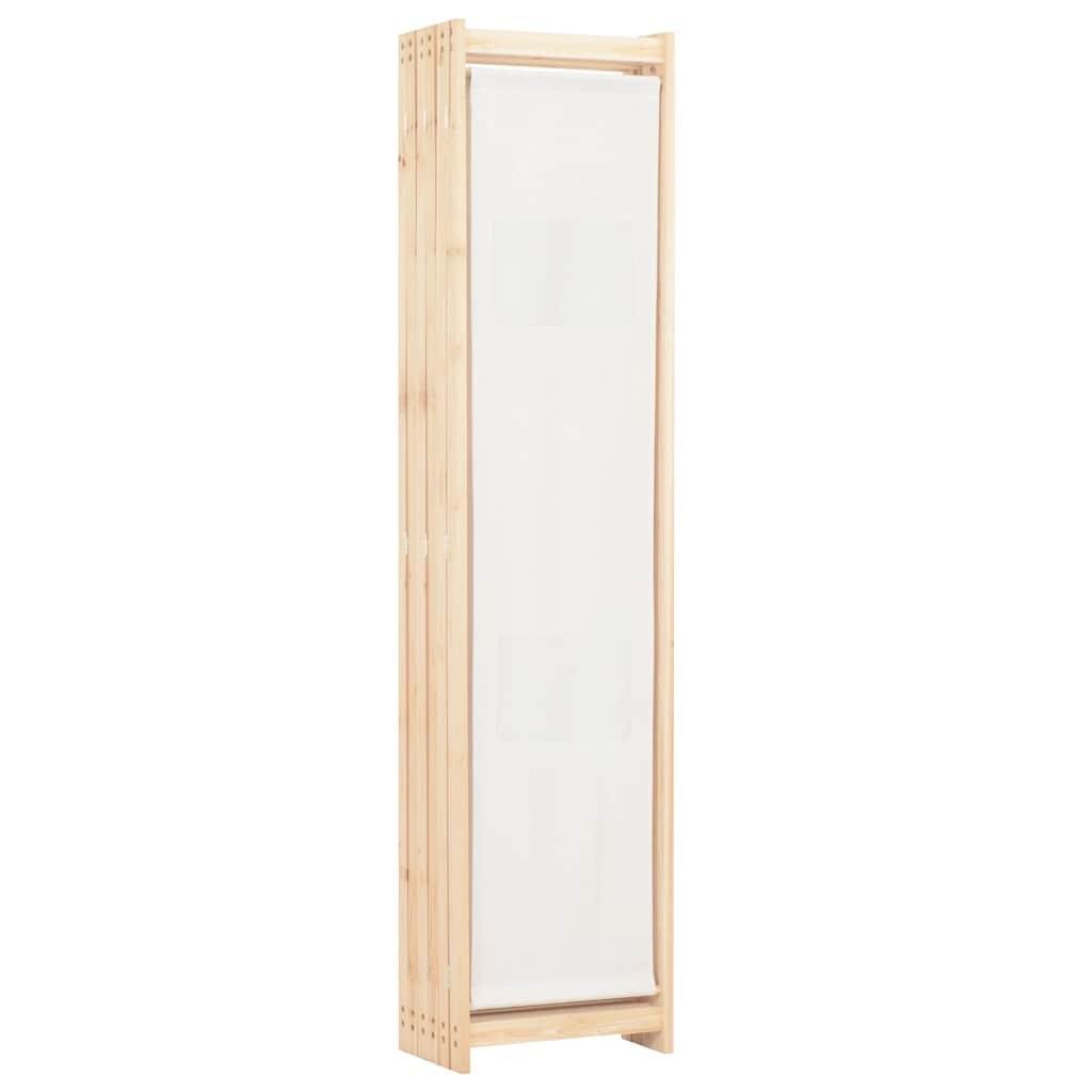 Biombo divisor de 6 paneles de tela gris antracita 240x200 cm