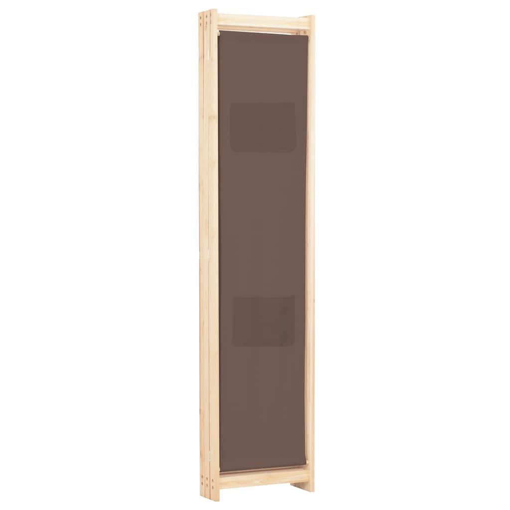 Biombo divisor de 3 paneles de tela gris antracita 120x200 cm