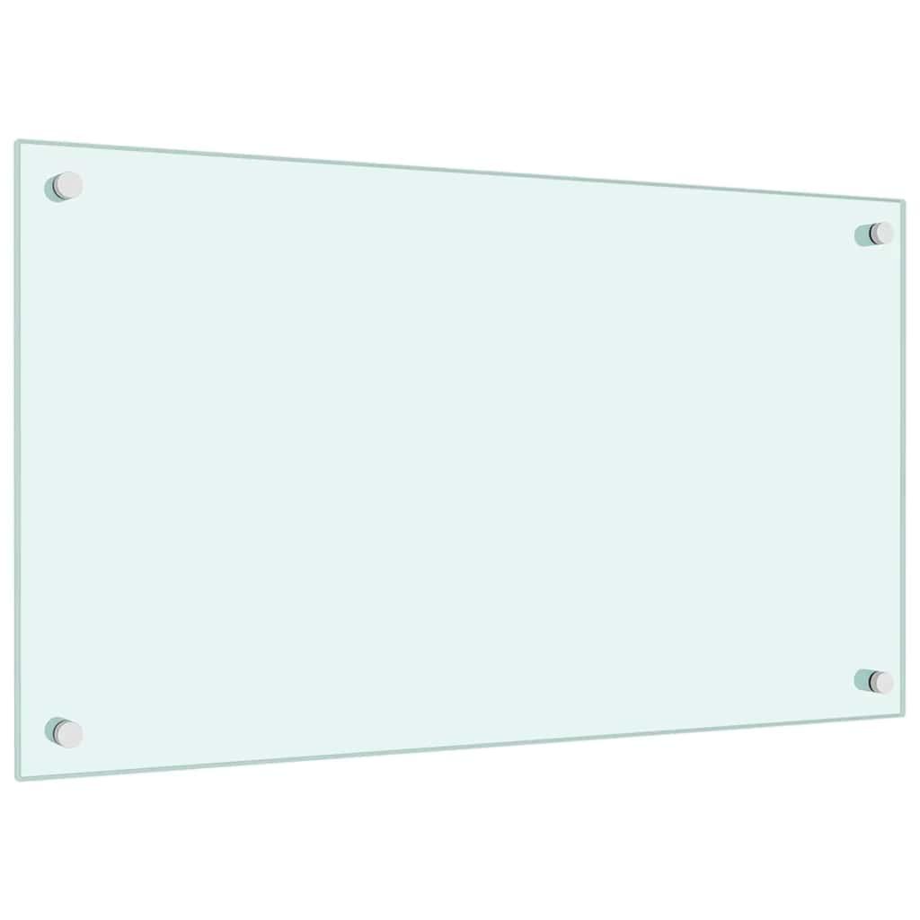 Protección salpicaduras cocina vidrio templado color leche 100x60 cm