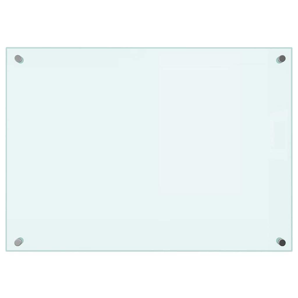 Protección salpicaduras cocina vidrio templado color leche 100x60 cm