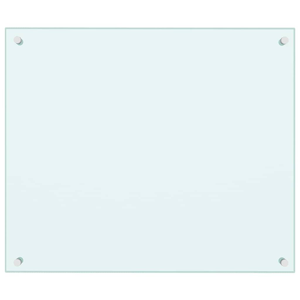Protección salpicaduras cocina vidrio templado color leche 100x60 cm