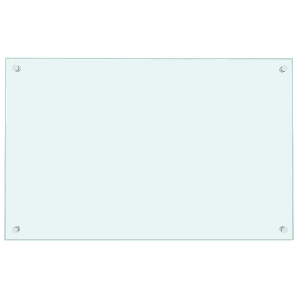 Protección salpicaduras cocina vidrio templado color leche 100x60 cm