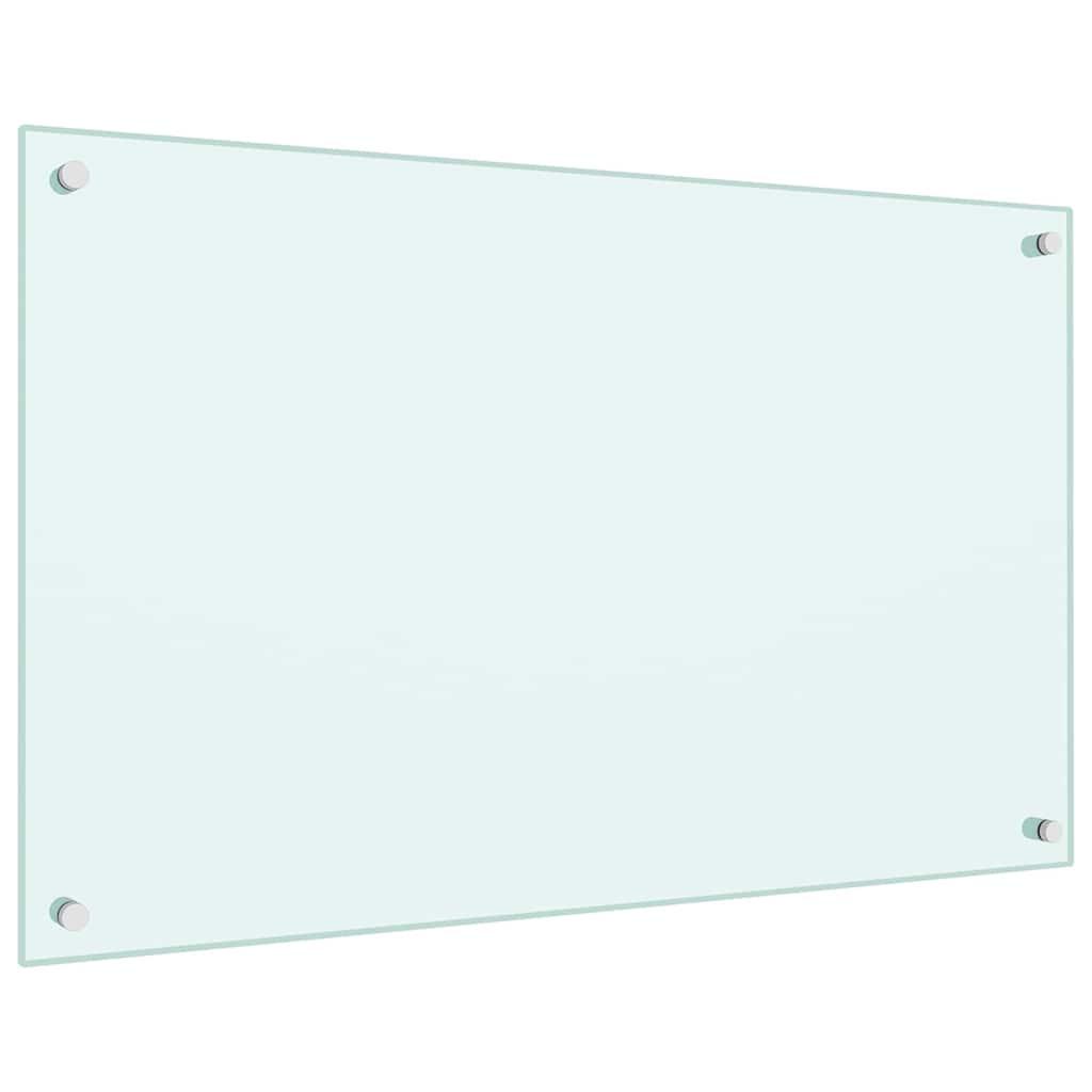 Protección salpicaduras cocina vidrio templado color leche 100x60 cm
