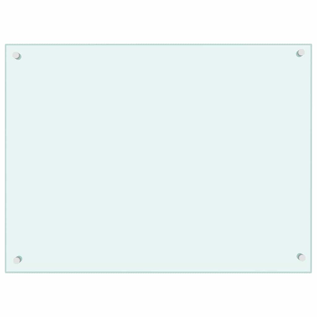 Protección salpicaduras cocina vidrio templado color leche 100x60 cm