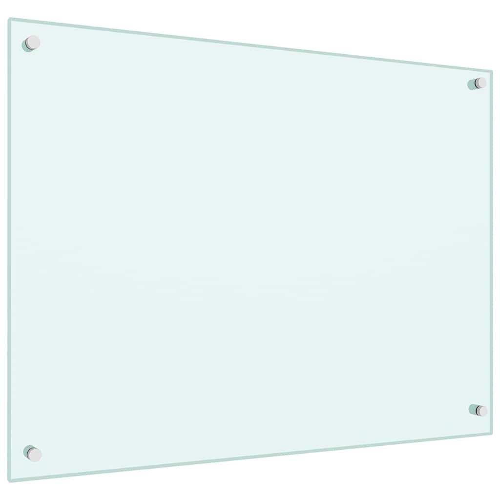 Protección salpicaduras cocina vidrio templado color leche 100x60 cm