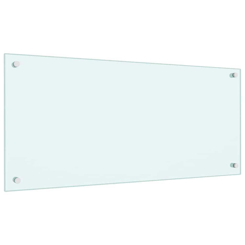 Protección salpicaduras cocina vidrio templado color leche 100x60 cm