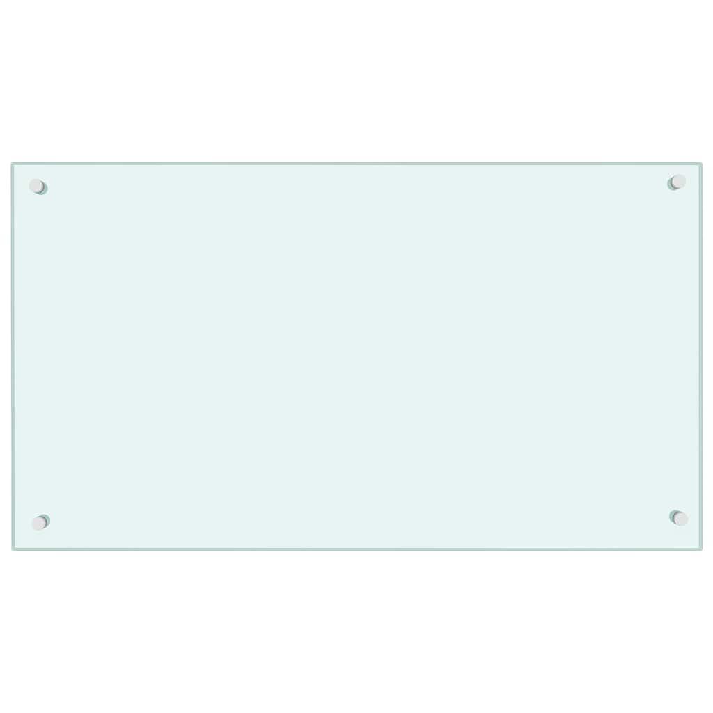 Protección salpicaduras cocina vidrio templado color leche 100x60 cm