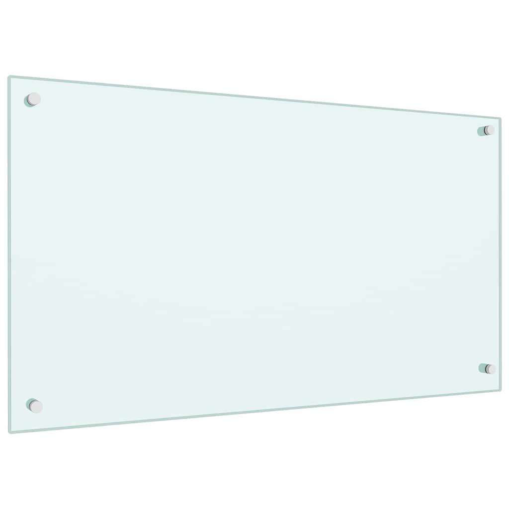 Protección salpicaduras cocina vidrio templado color leche 100x60 cm
