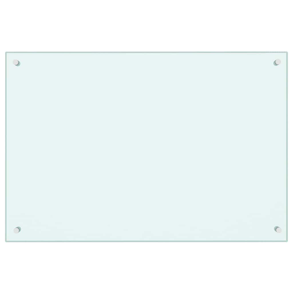 Protección salpicaduras cocina vidrio templado color leche 100x60 cm