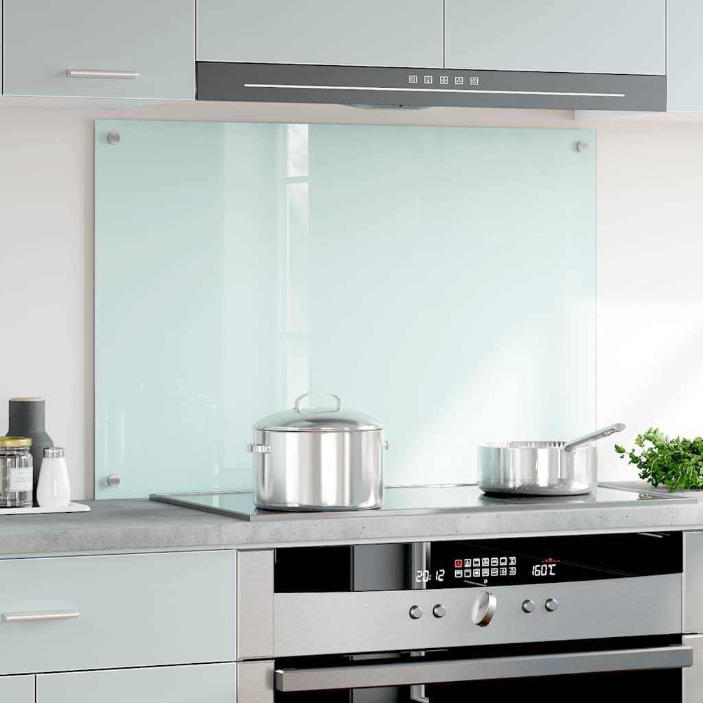 Protección salpicaduras cocina vidrio templado color leche 100x60 cm