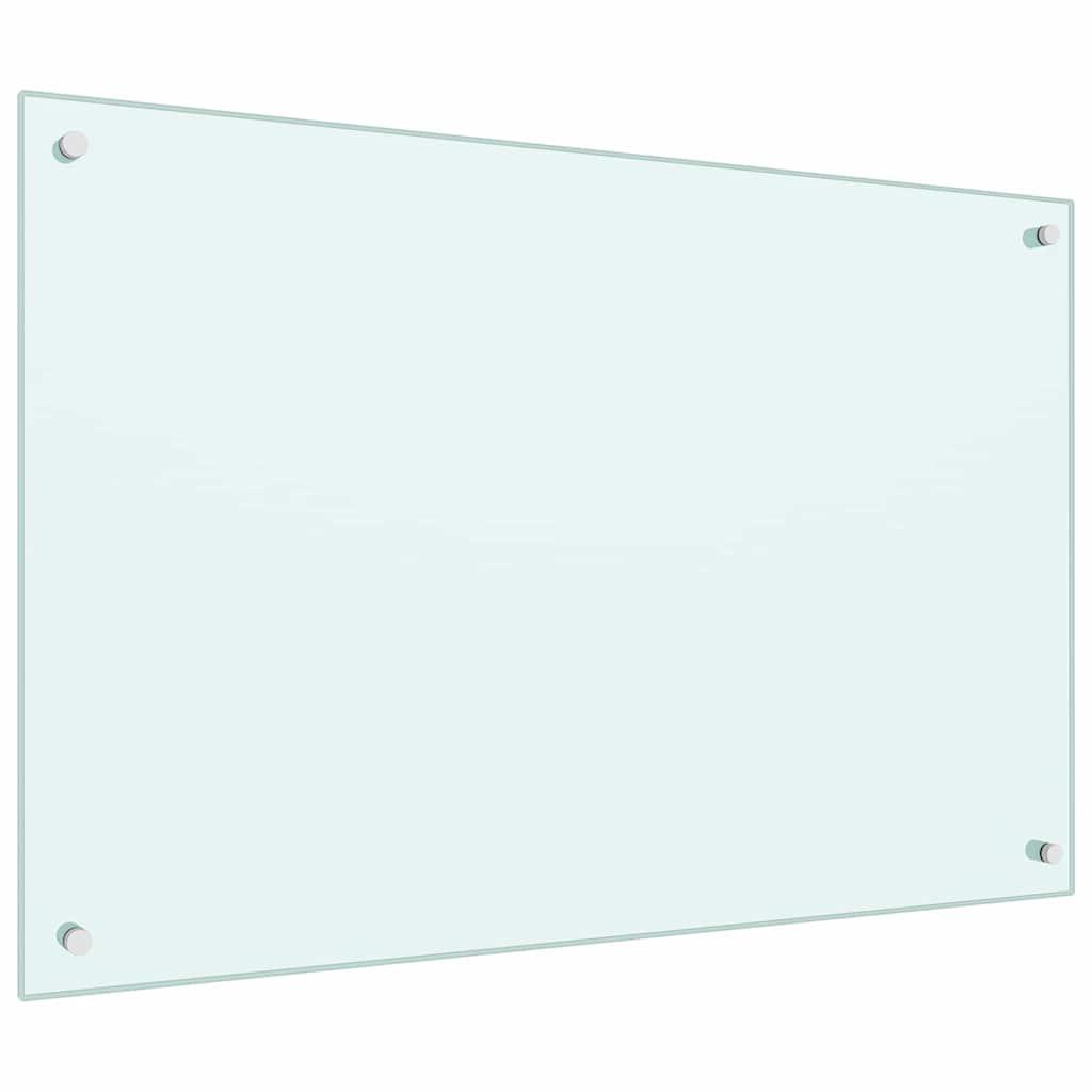 Protección salpicaduras cocina vidrio templado color leche 100x60 cm
