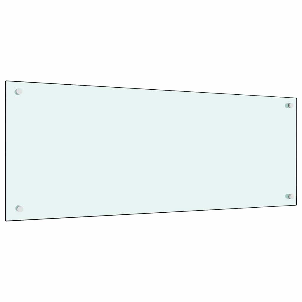 Protección salpicaduras cocina vidrio templado color leche 100x60 cm
