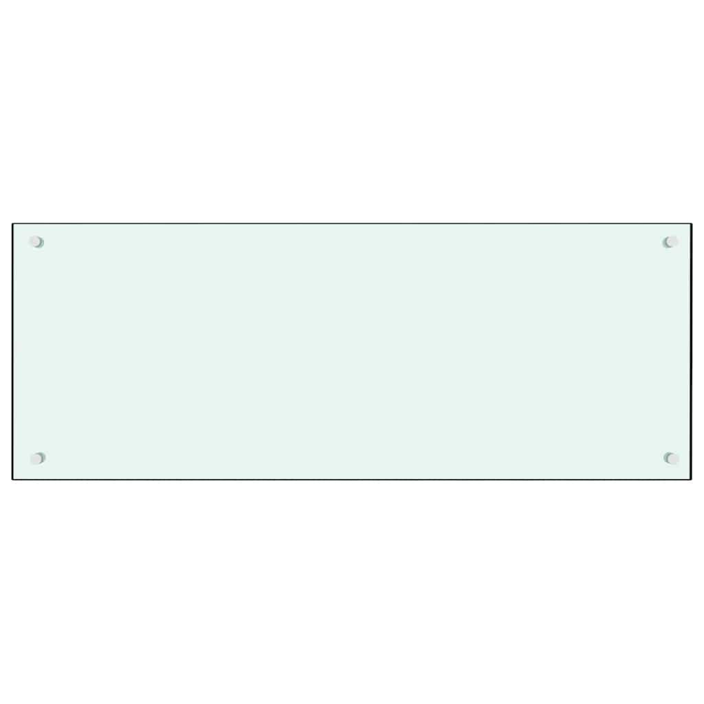 Protección salpicaduras cocina vidrio templado color leche 100x60 cm