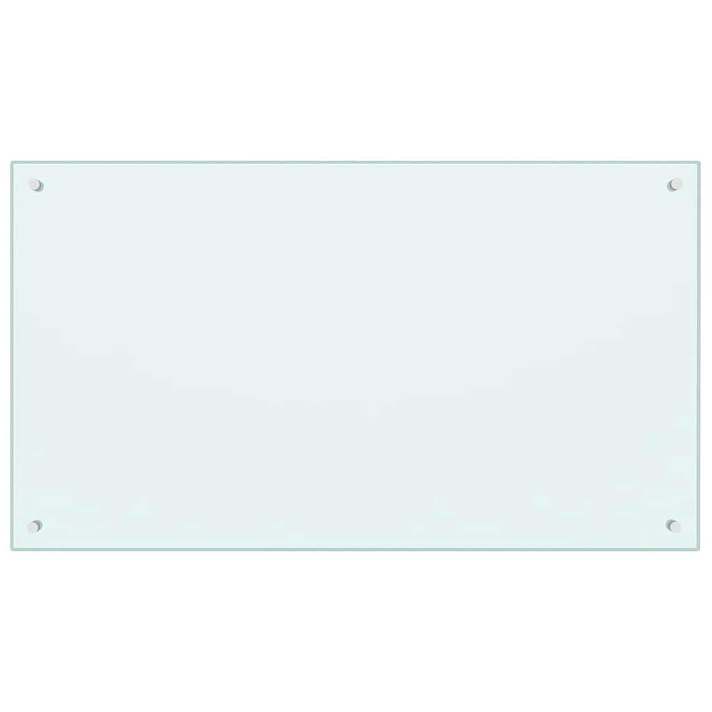 Protección salpicaduras cocina vidrio templado color leche 100x60 cm
