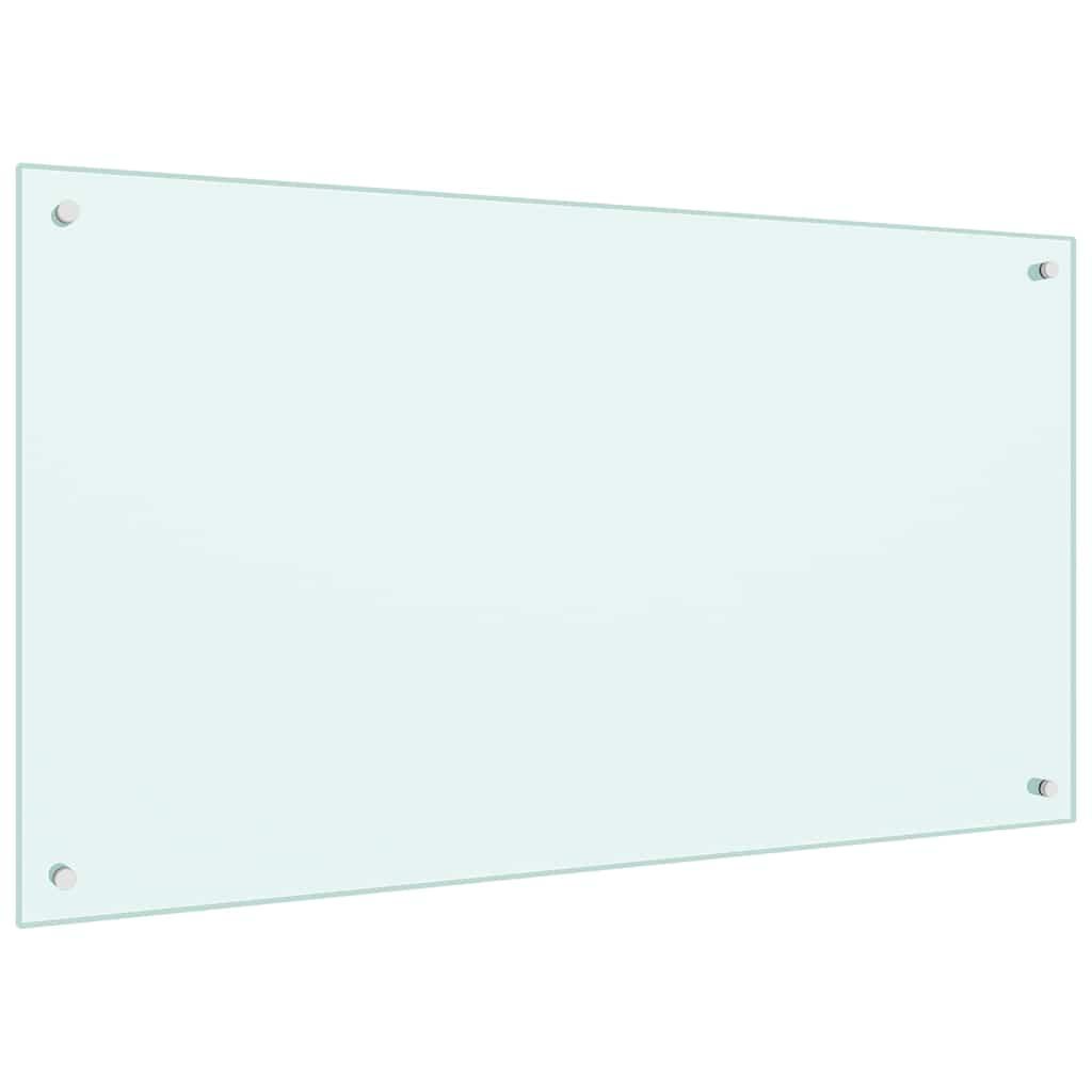 Protección salpicaduras cocina vidrio templado color leche 100x60 cm