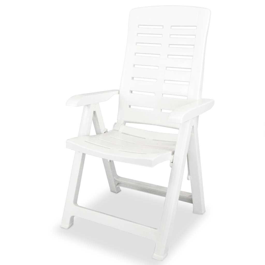 Set de mesa y sillas bistró de jardín 3 piezas plástico blanco
