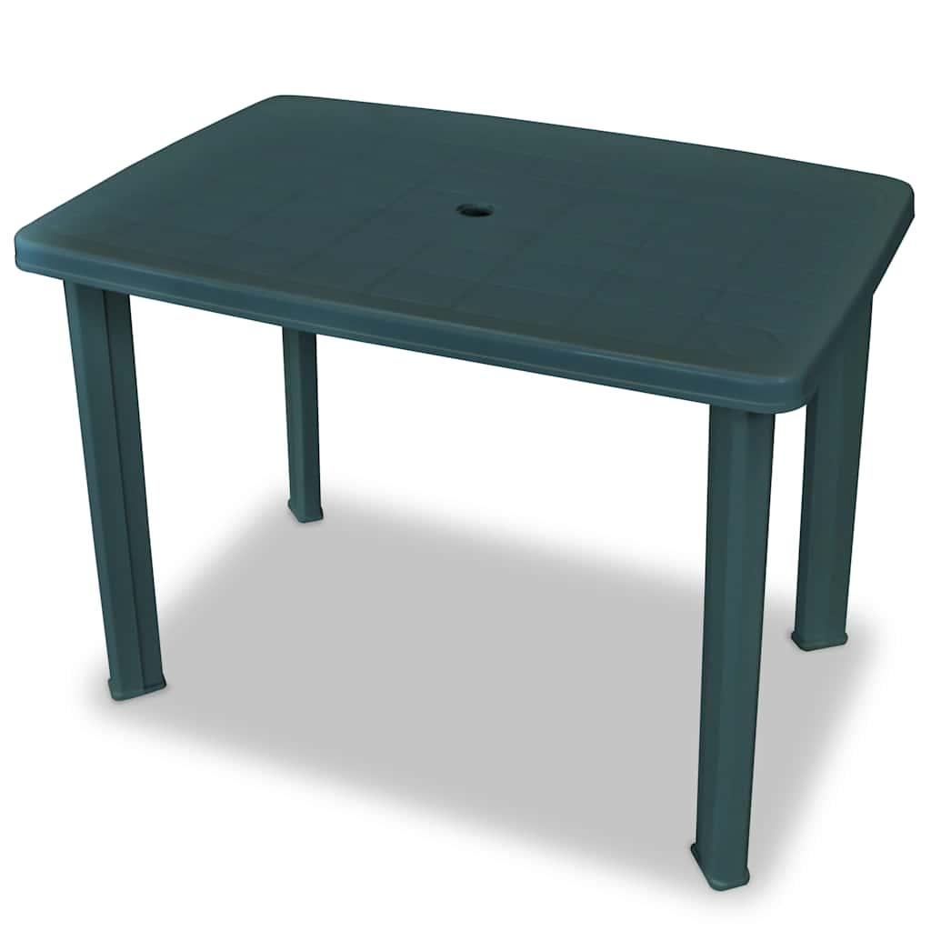 Set de mesa y sillas bistró de jardín 3 piezas plástico blanco