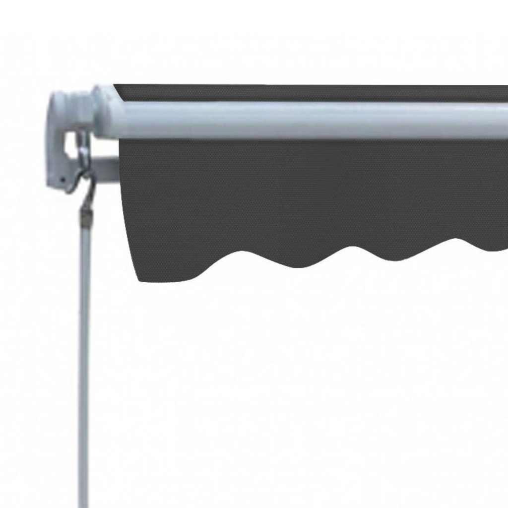 Toldo plegable de operación manual 300 cm amarillo y blanco