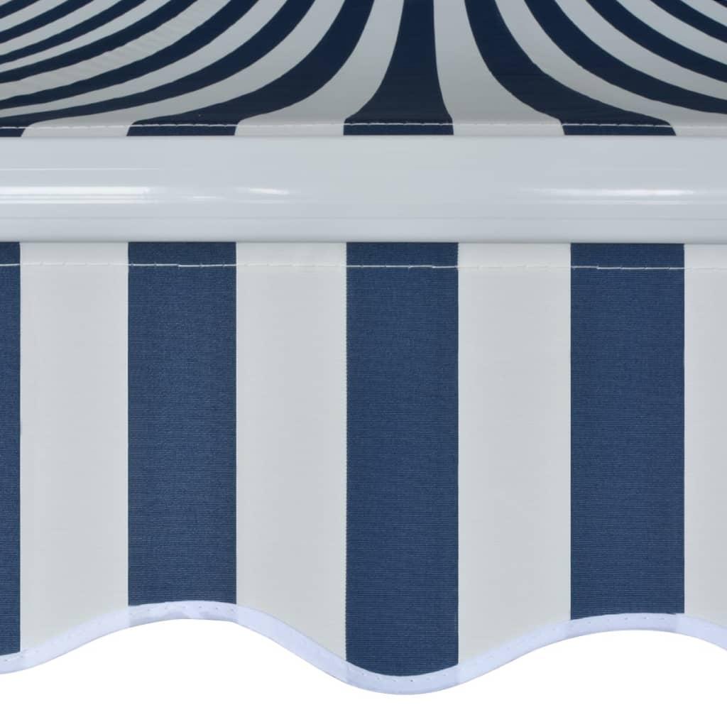 Toldo plegable de operación manual 300 cm amarillo y blanco