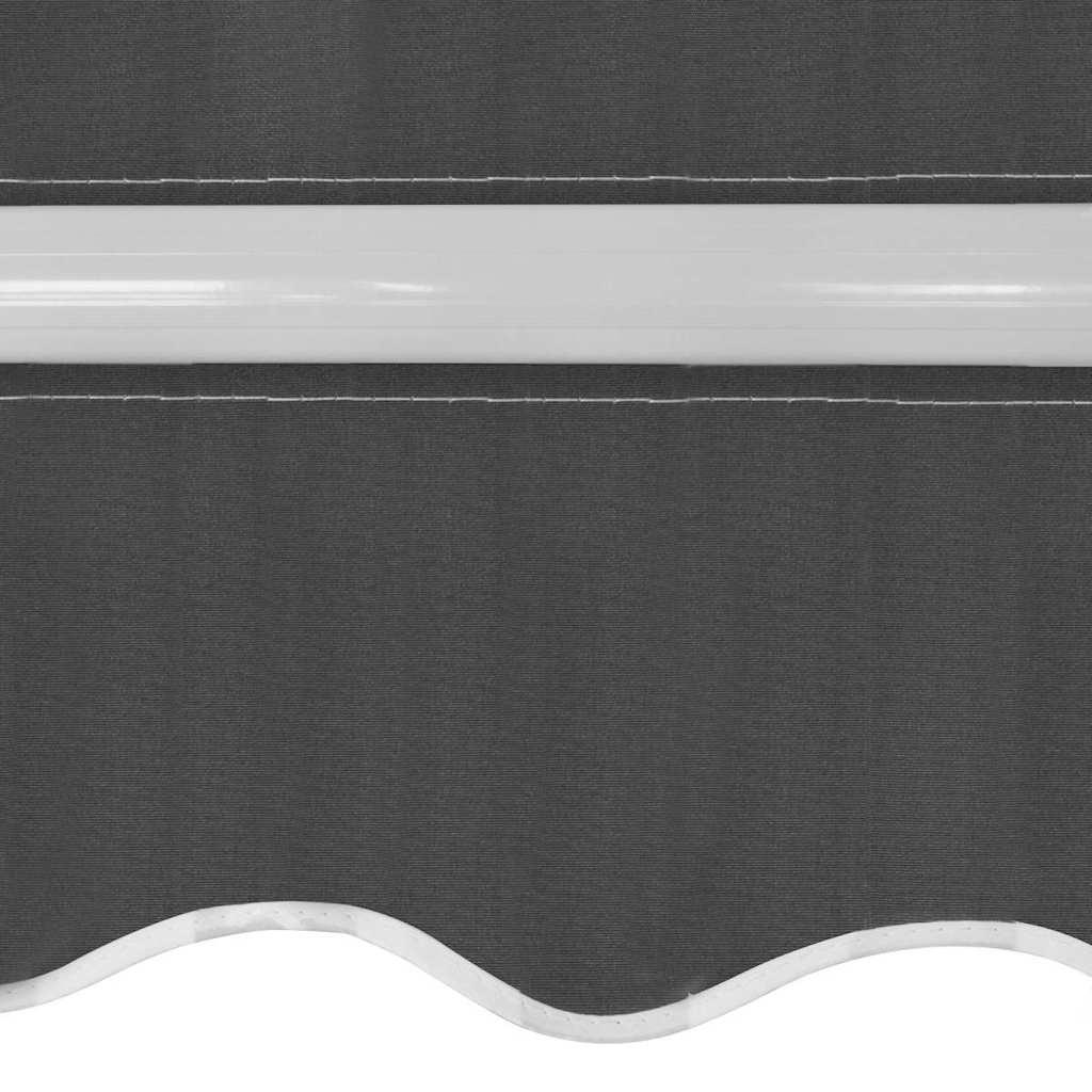 Toldo plegable de operación manual 600 cm amarillo y blanco