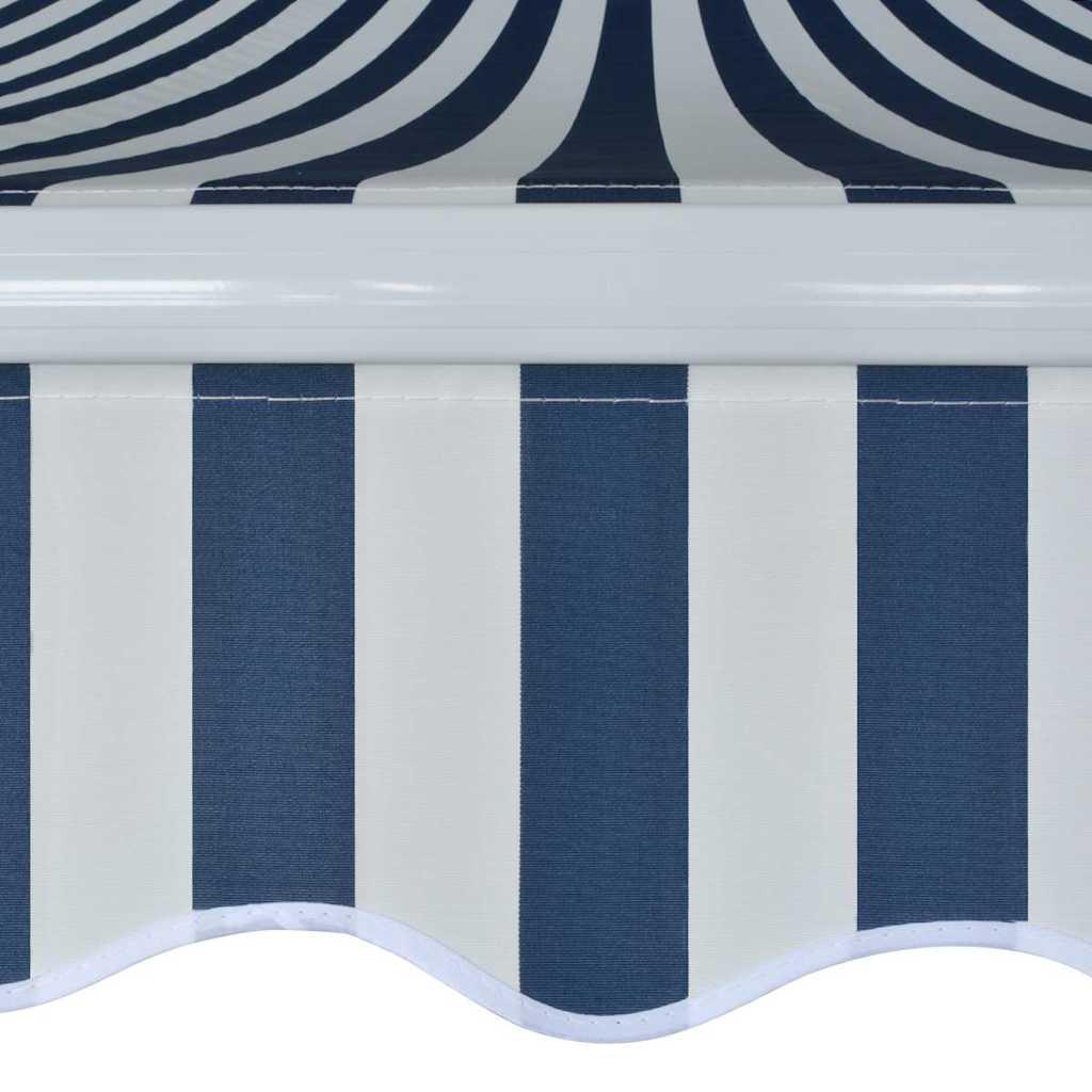 Toldo plegable de operación manual 300 cm amarillo y blanco
