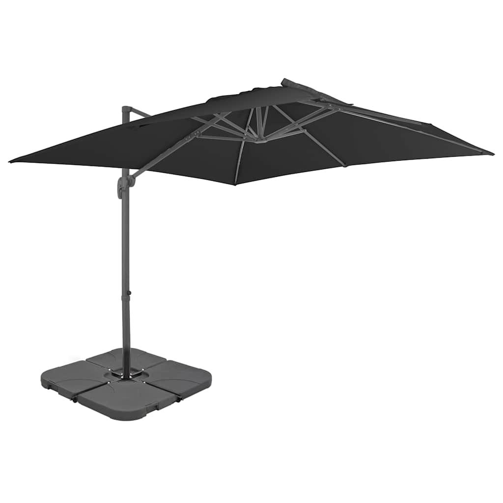 Sombrilla de jardín con base portátil