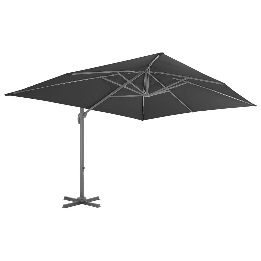 Sombrilla de jardín con base portátil