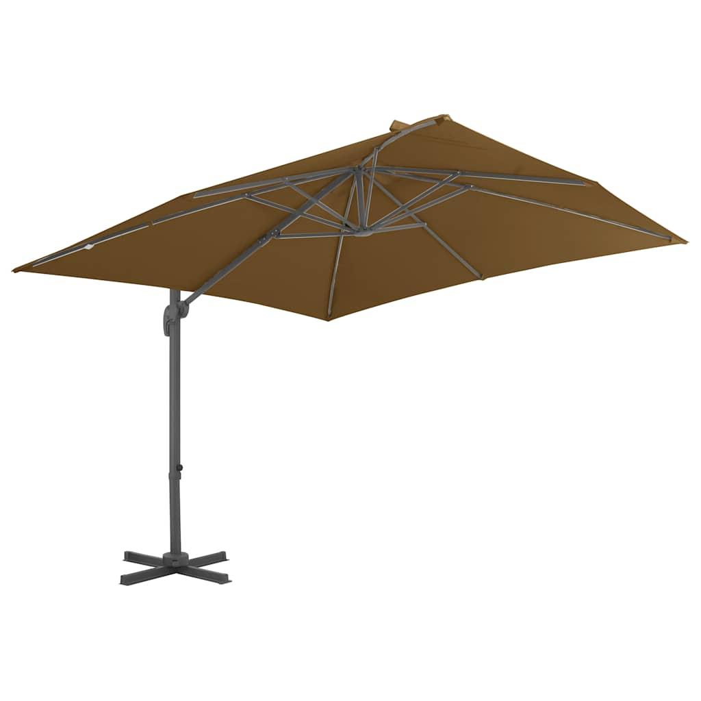 Sombrilla de jardín con base portátil