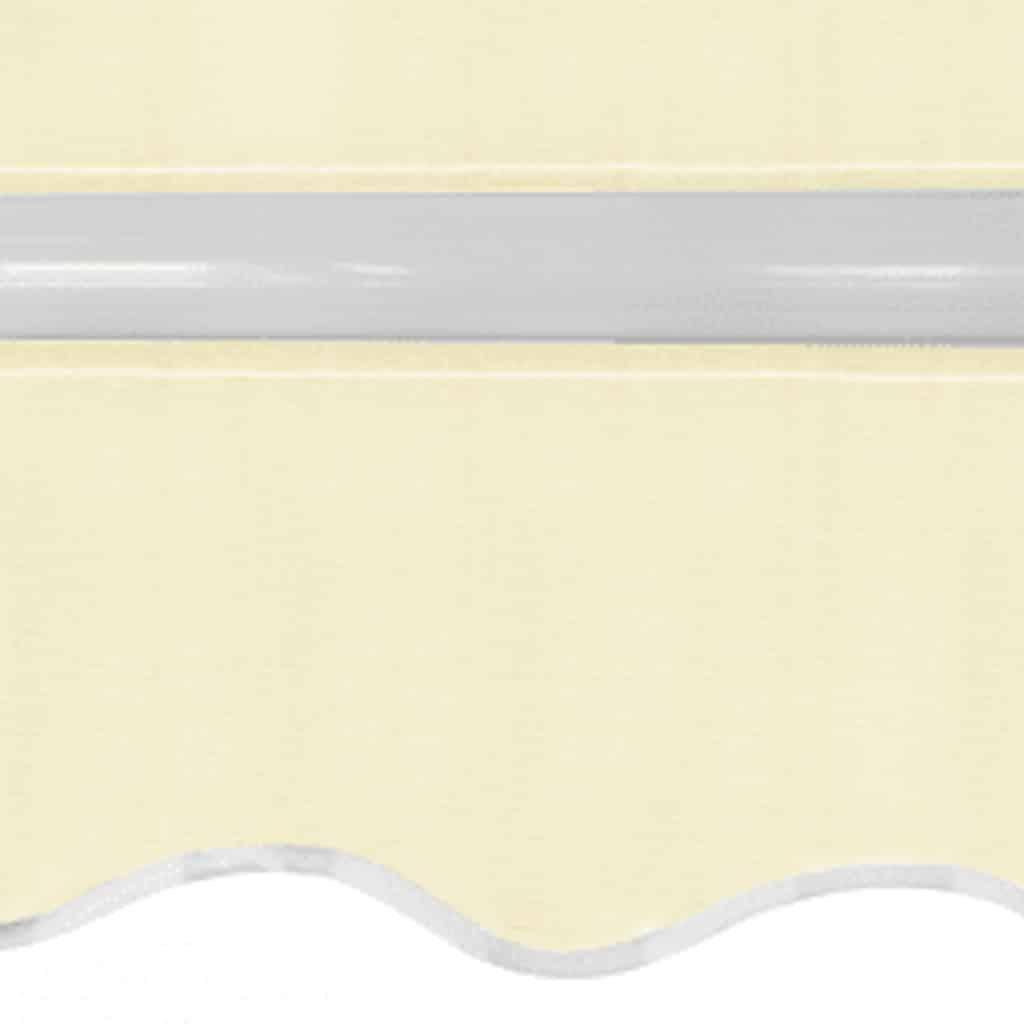 Toldo plegable de operación manual 400 cm amarillo y blanco