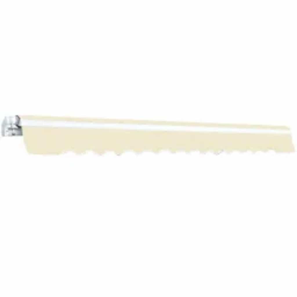 Toldo plegable de operación manual 400 cm amarillo y blanco