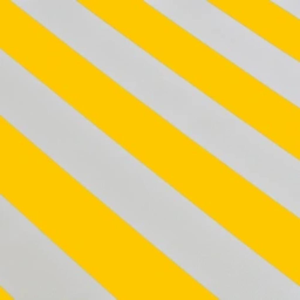 Toldo plegable de operación manual 600 cm amarillo y blanco