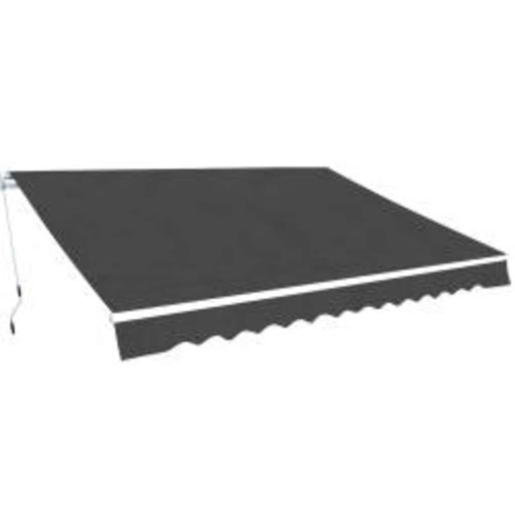 Toldo plegable de operación manual 400 cm amarillo y blanco