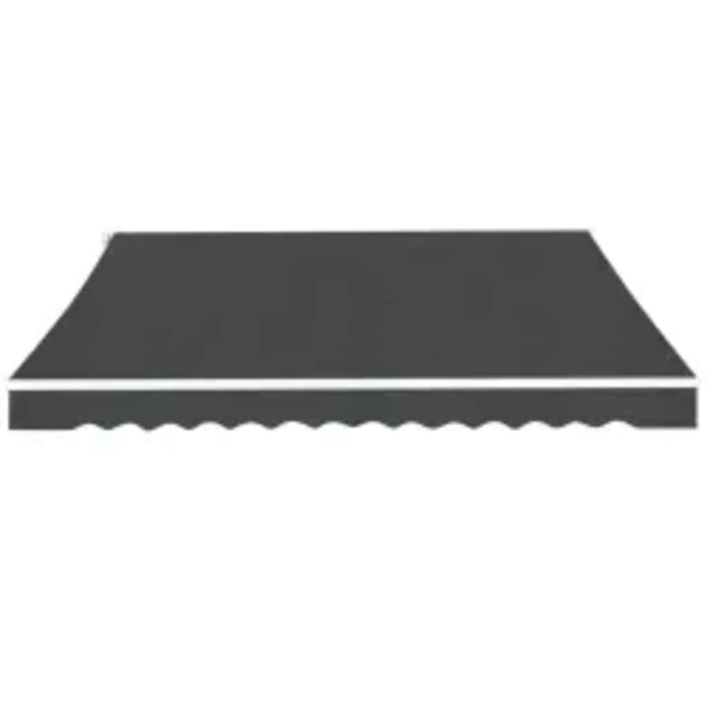 Toldo plegable de operación manual 400 cm amarillo y blanco