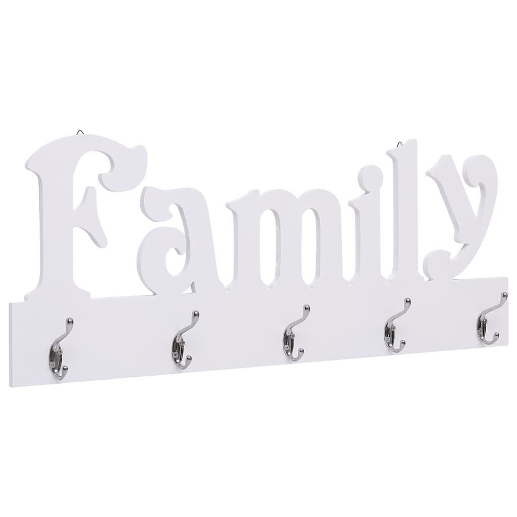 Perchero de pared FAMILY gris 74x29,5 cm