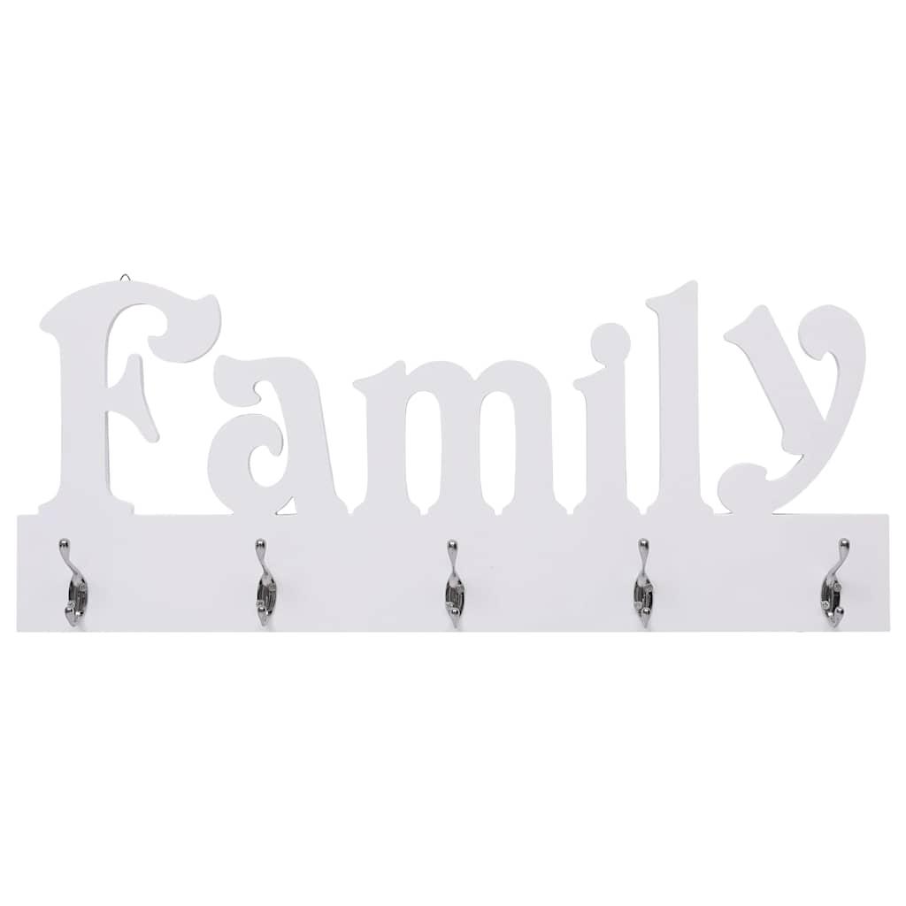 Perchero de pared FAMILY gris 74x29,5 cm