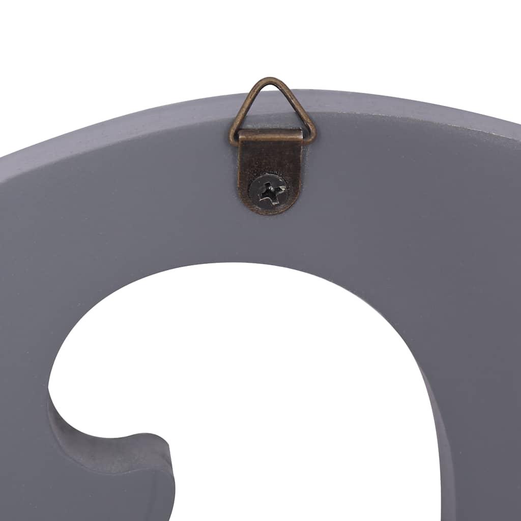 Perchero de pared FAMILY gris 74x29,5 cm