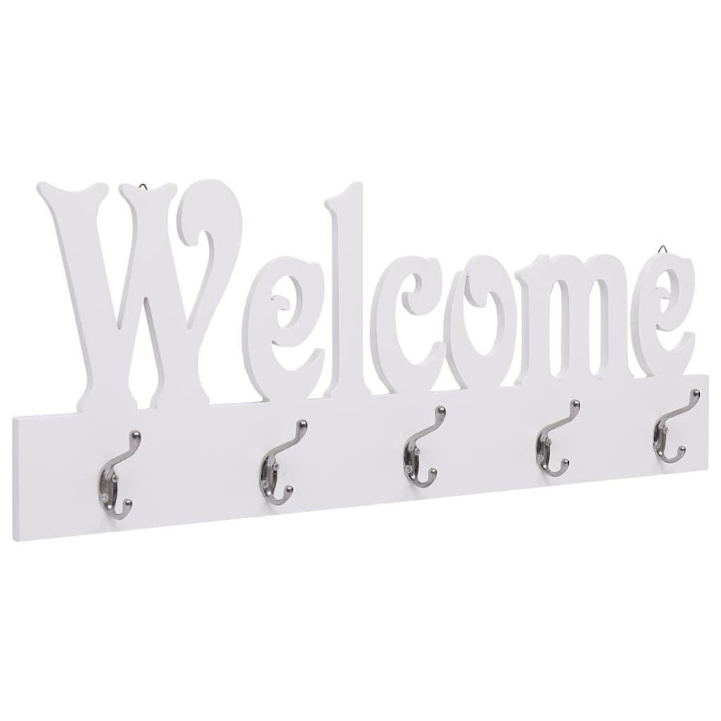 Perchero de pared WELCOME 74x29,5 cm