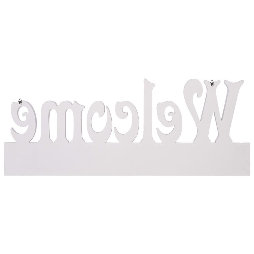 Perchero de pared WELCOME 74x29,5 cm