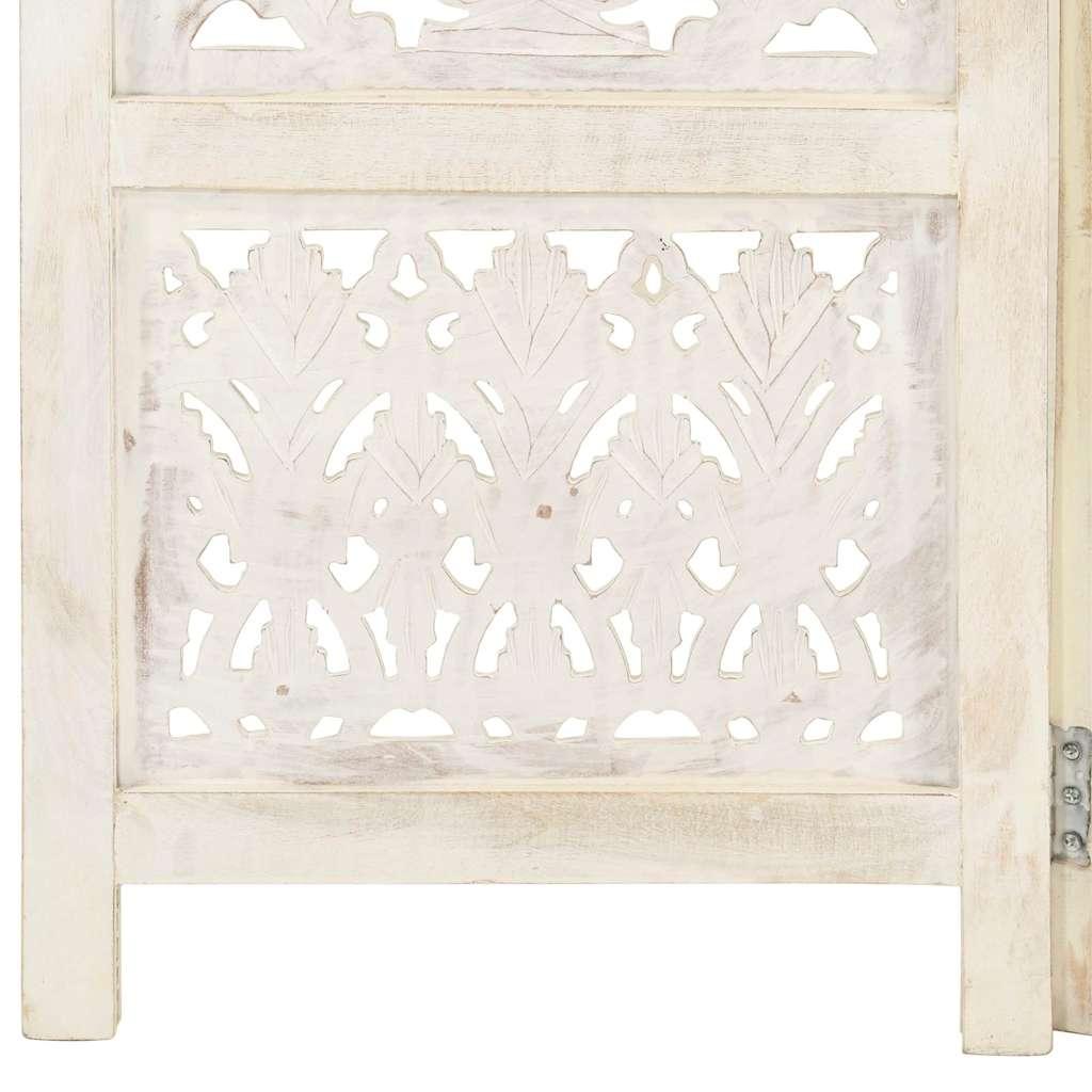 Biombo 5 paneles tallado a mano madera