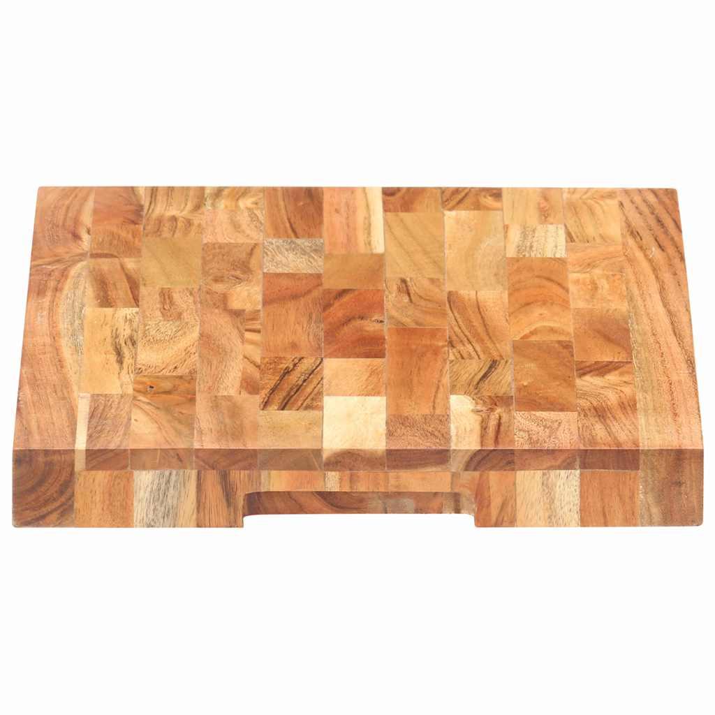 Tabla de cortar de madera maciza de acacia 40x30x3,8 cm