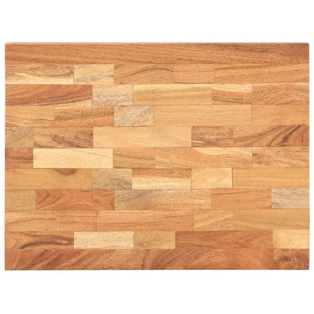 Tabla de cortar de madera maciza de acacia 40x30x3,8 cm