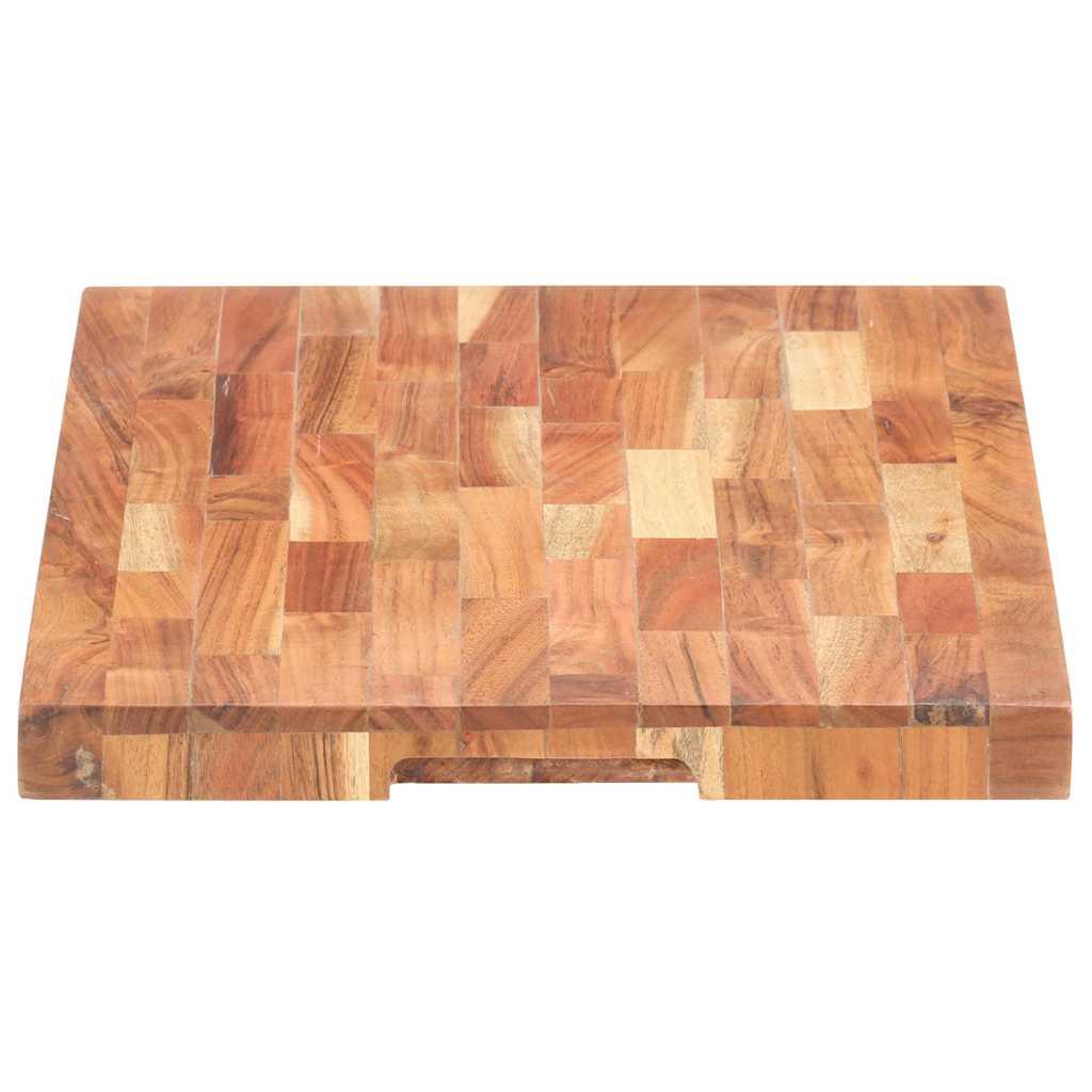 Tabla de cortar de madera maciza de acacia 50x34x3,8 cm