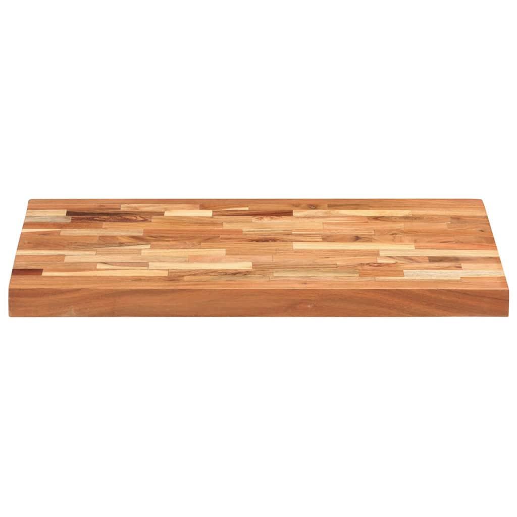 Tabla de cortar de madera maciza de acacia 50x34x3,8 cm